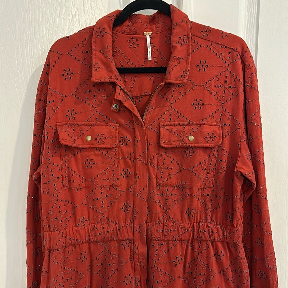 Cute FREE PEOPLE cover-alls jumpsuit Size 12